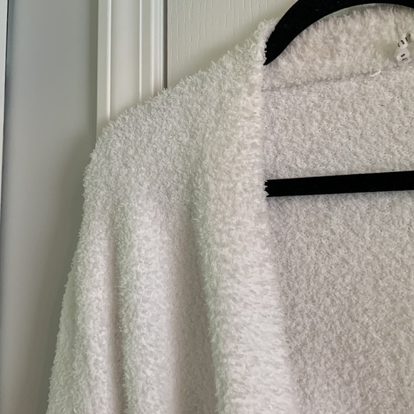 Pottery Barn Teddy Or Sherpa‎ Robe plush size L white cozy soft - Picture 6 of 11